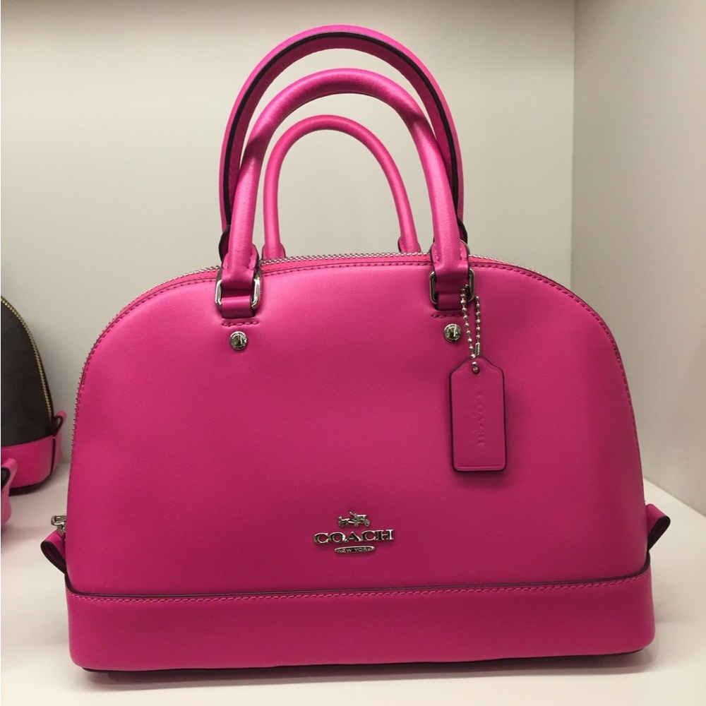 Coach Fuchsia Leather Tote